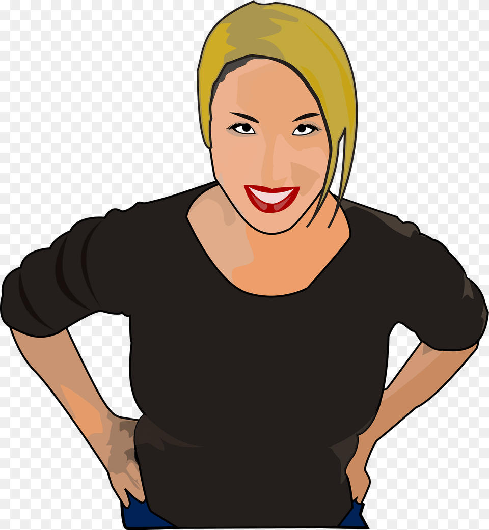 Woman Clipart, Person, Clothing, Face, T-shirt Free Transparent Png