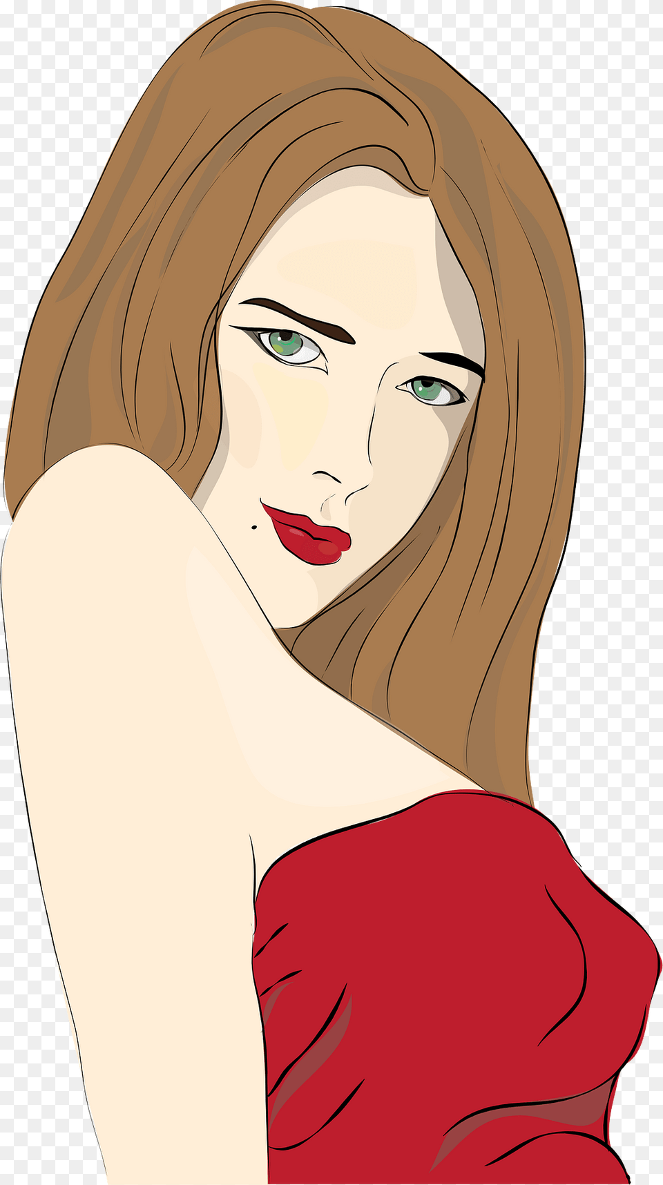 Woman Clipart, Adult, Portrait, Photography, Person Png Image