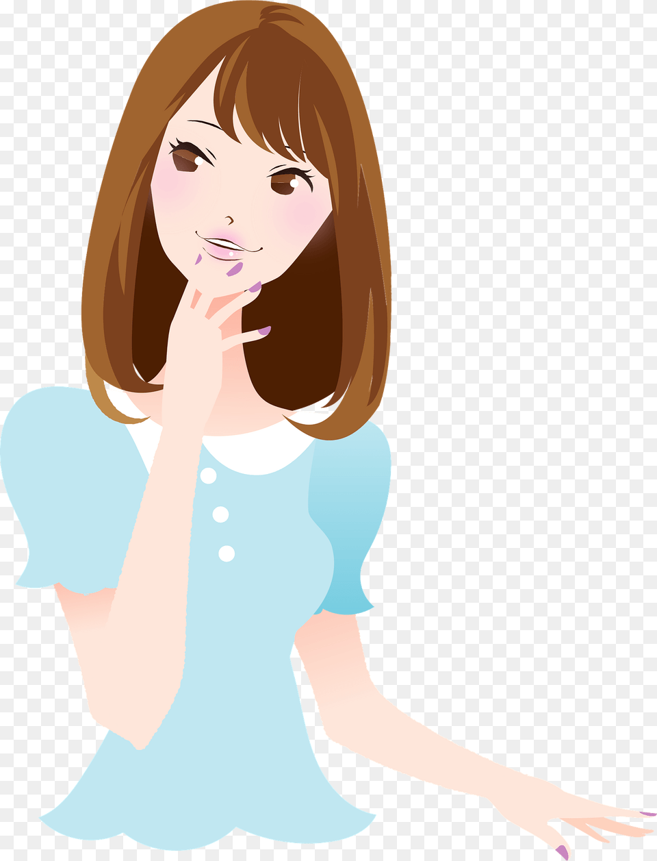 Woman Clipart, Adult, Person, Female, Face Free Transparent Png