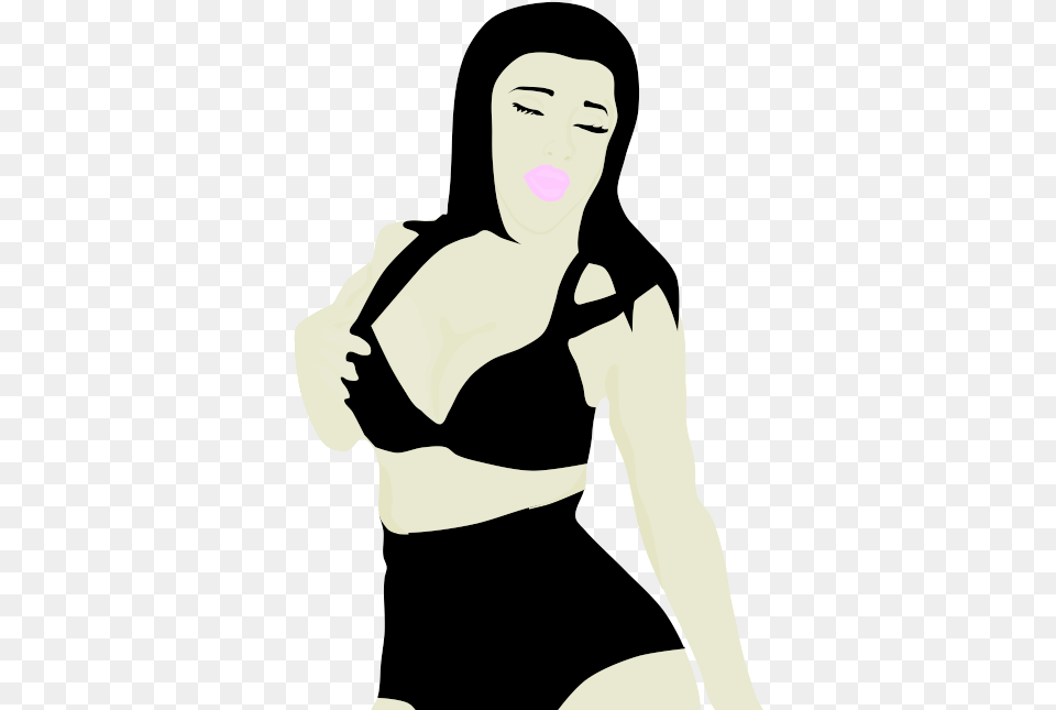 Woman Clipart Illustration, Clothing, Swimwear, Stencil, Adult Png