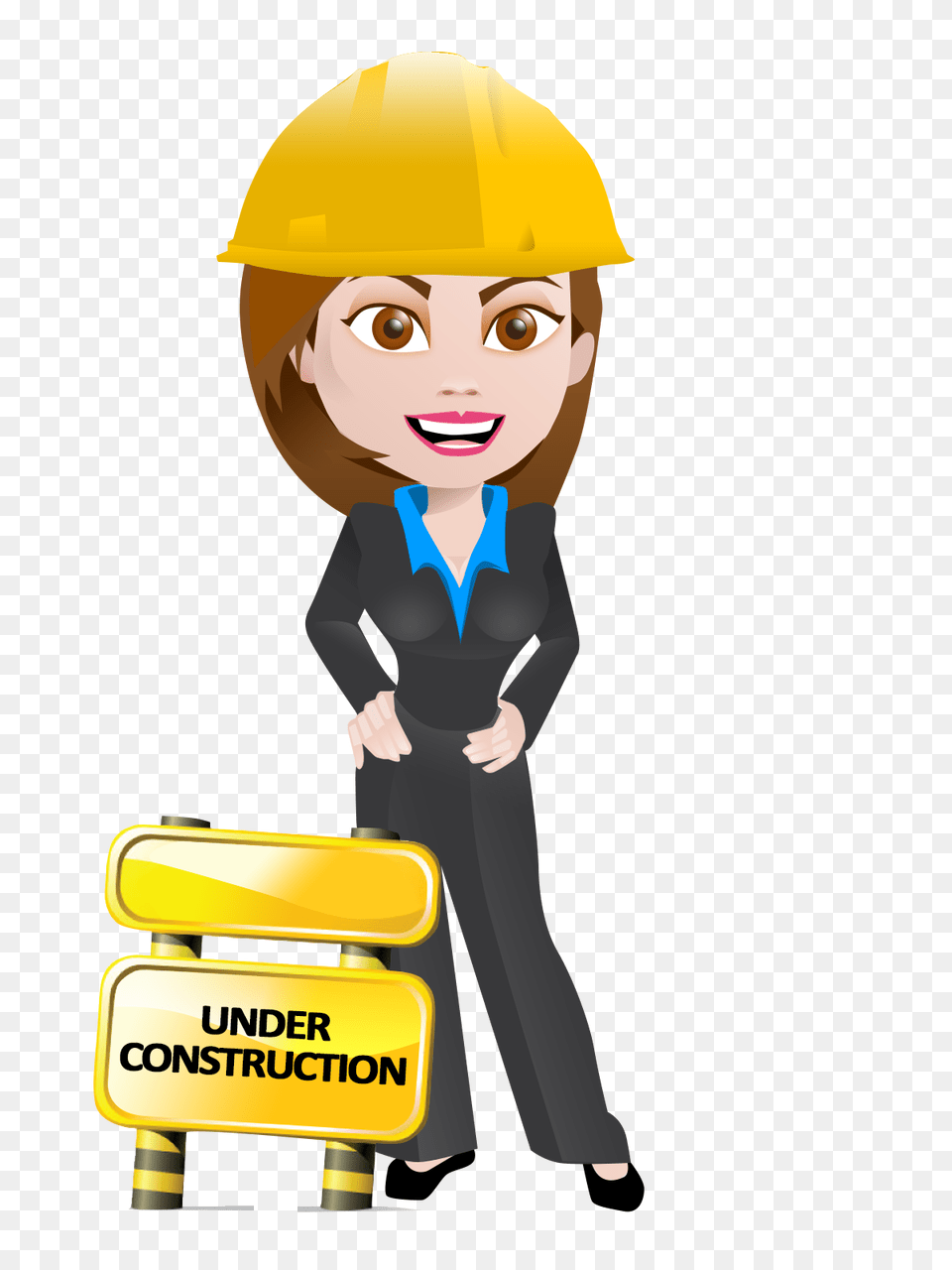 Woman Construction Worker Clipart, Clothing, Hardhat, Helmet, Person Png