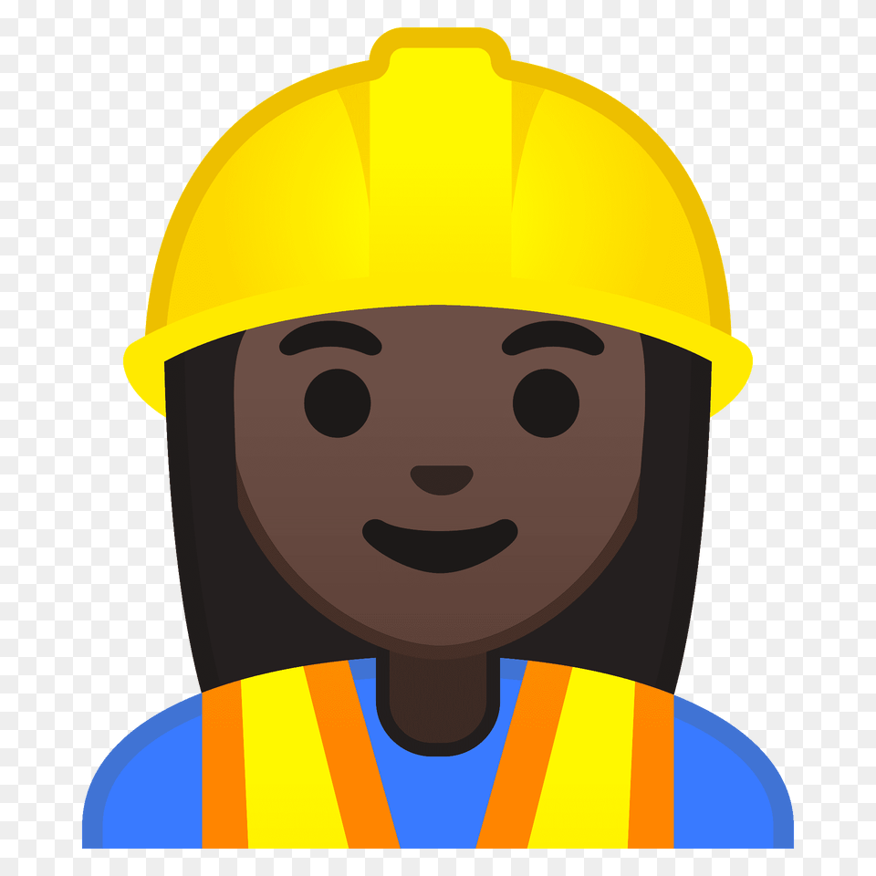 Woman Construction Worker Emoji Clipart, Clothing, Hardhat, Helmet Free Transparent Png