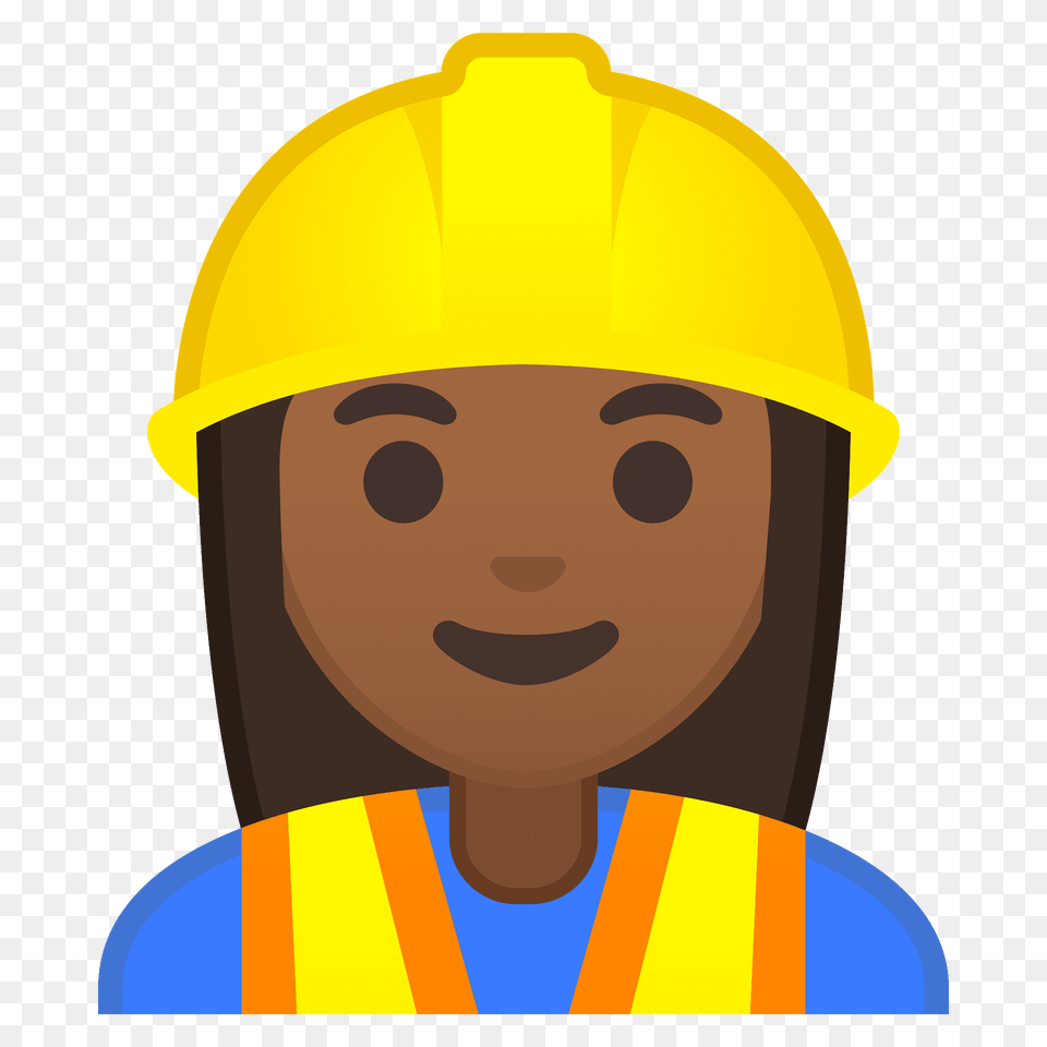 Woman Construction Worker Emoji Clipart, Clothing, Hardhat, Helmet Free Png