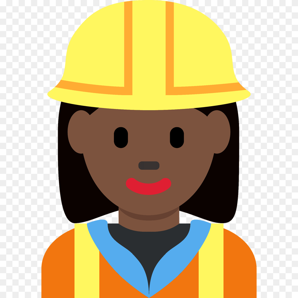 Woman Construction Worker Emoji Clipart, Clothing, Hardhat, Helmet, Baby Png