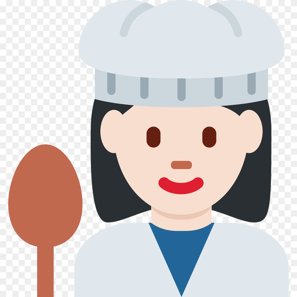 Woman Cook Emoji Clipart, Cutlery, Spoon, Food, Sweets Png Image