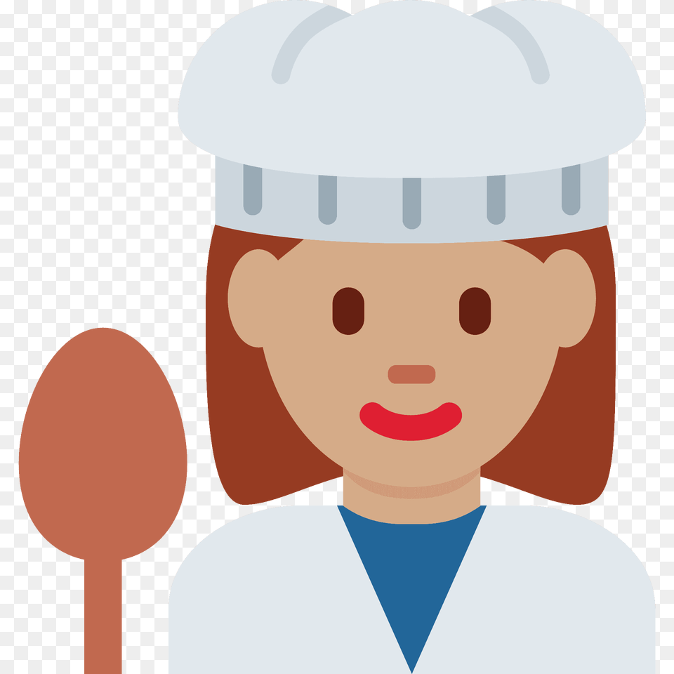 Woman Cook Emoji Clipart, Spoon, Cutlery, Sweets, Food Free Png