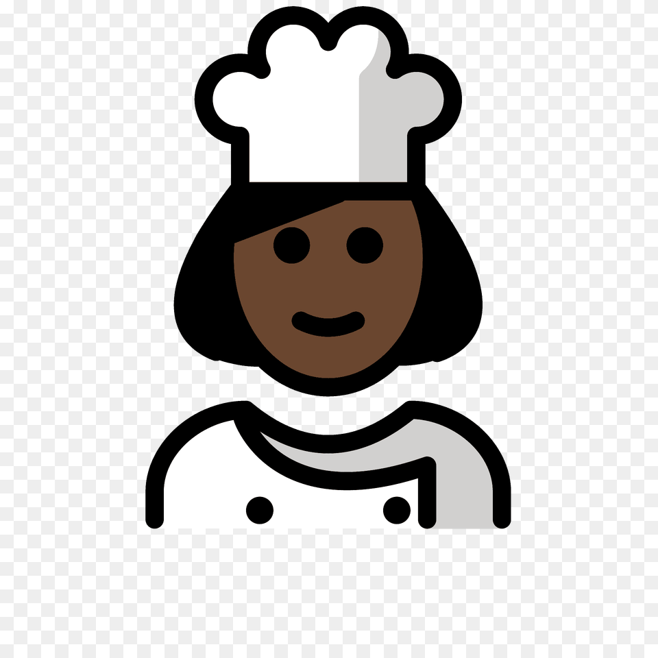 Woman Cook Emoji Clipart, Clothing, Hat, People, Person Png Image