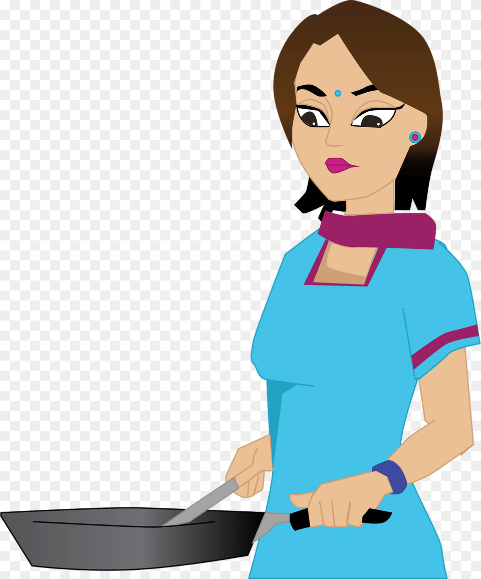 Woman Cooking Clipart, Adult, Cooking Pan, Cookware, Female Free Png Download