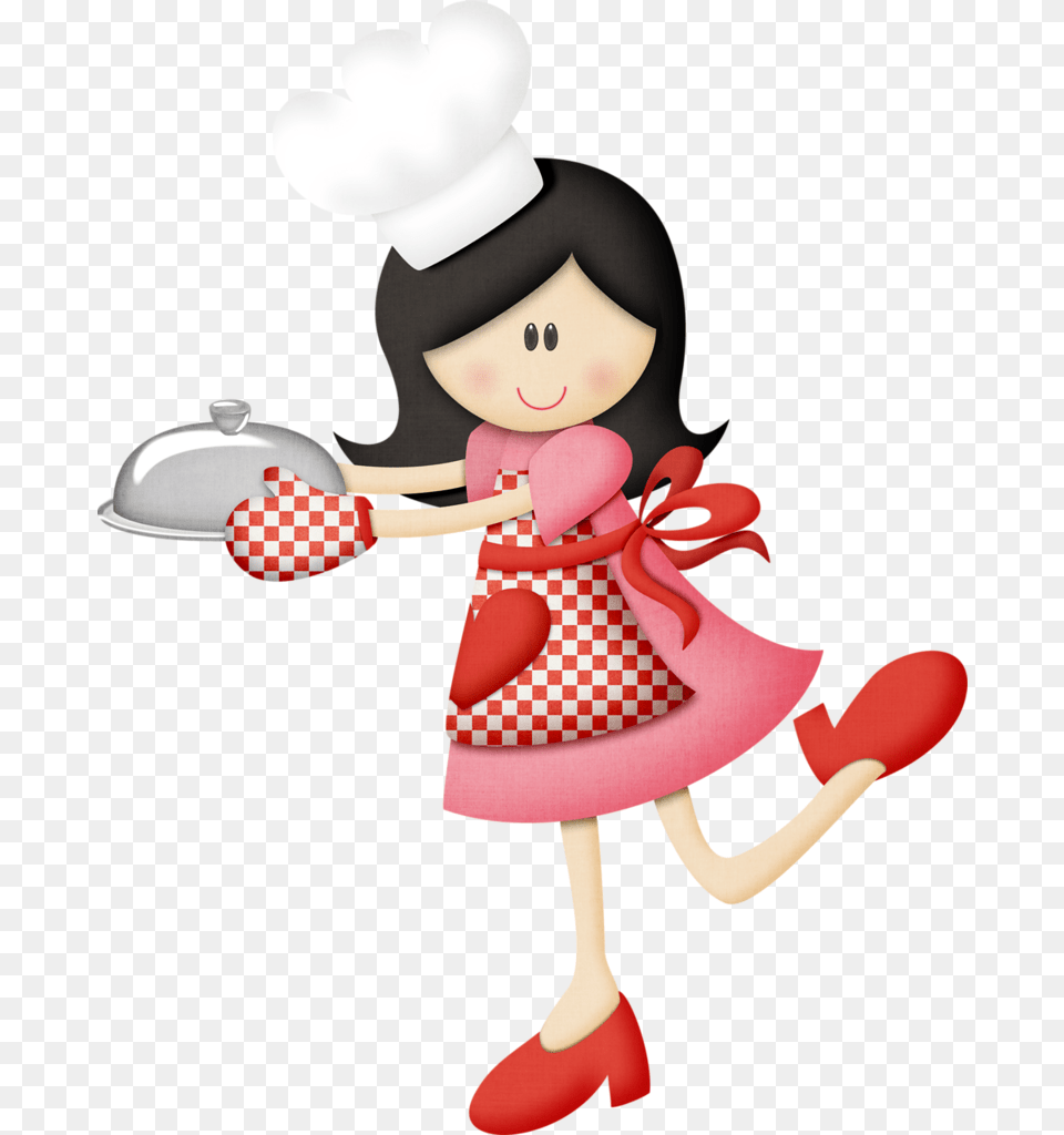 Woman Cooking Clipart Imagen De Cocinera Animada, Doll, Toy, Face, Head Free Png