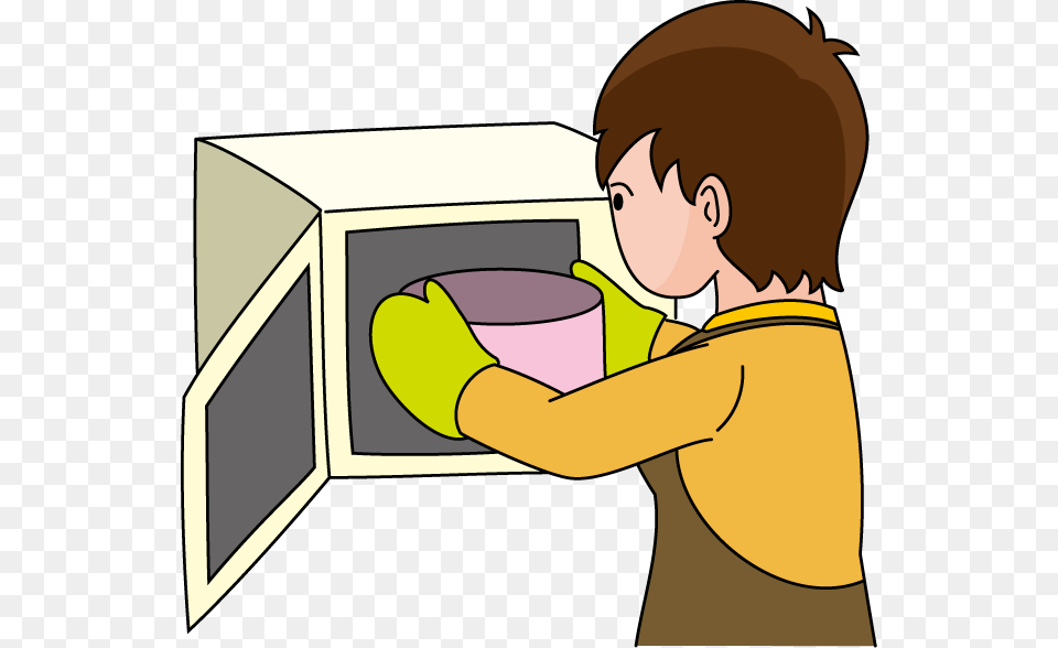 Woman Cooking Clipart Using Microwave Clipart, Person, Cleaning, Baby, Oven Free Png Download