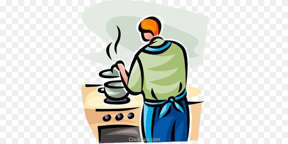 Woman Cooking Royalty Vector Clip Art Illustration, Person, Cleaning Free Png Download