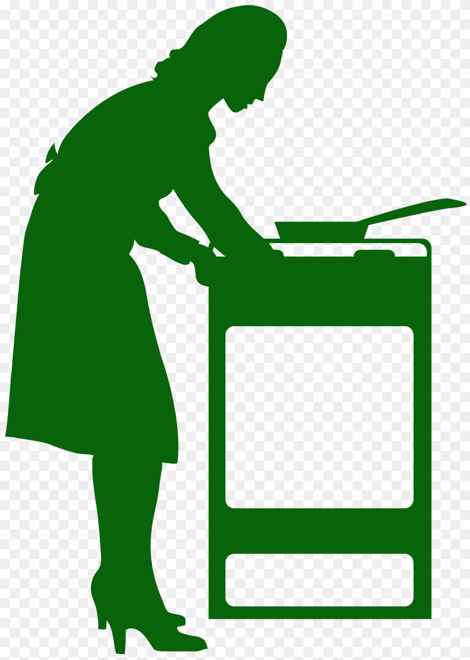 Woman Cooking Silhouette, Person, Computer Hardware, Electronics, Hardware Free Transparent Png