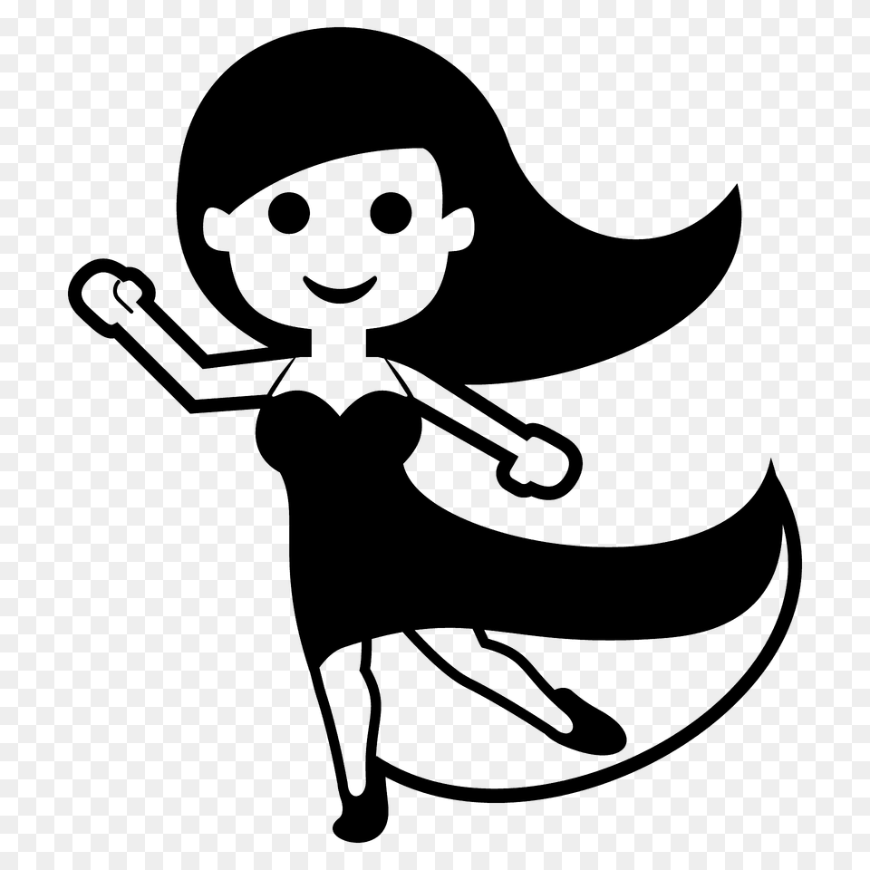 Woman Dancing Emoji Clipart, Stencil, People, Person, Animal Png