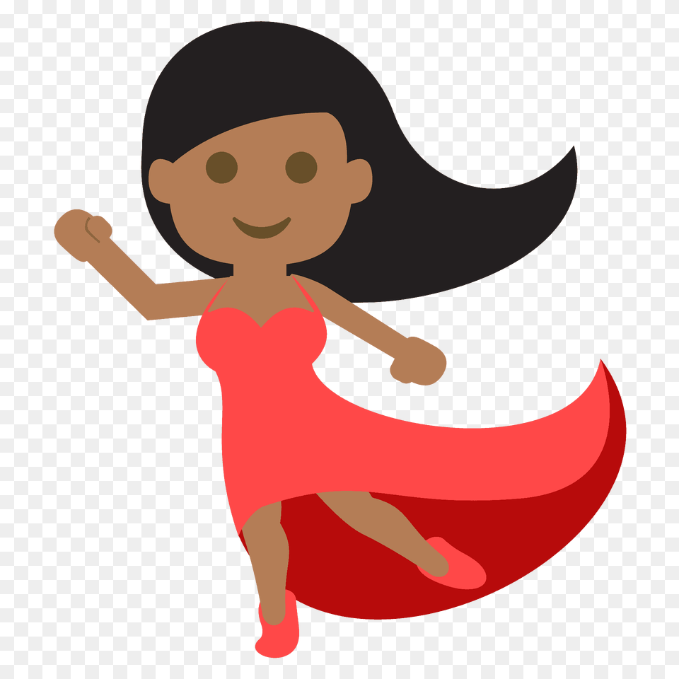 Woman Dancing Emoji Clipart, Baby, Person, Cartoon, Face Free Png
