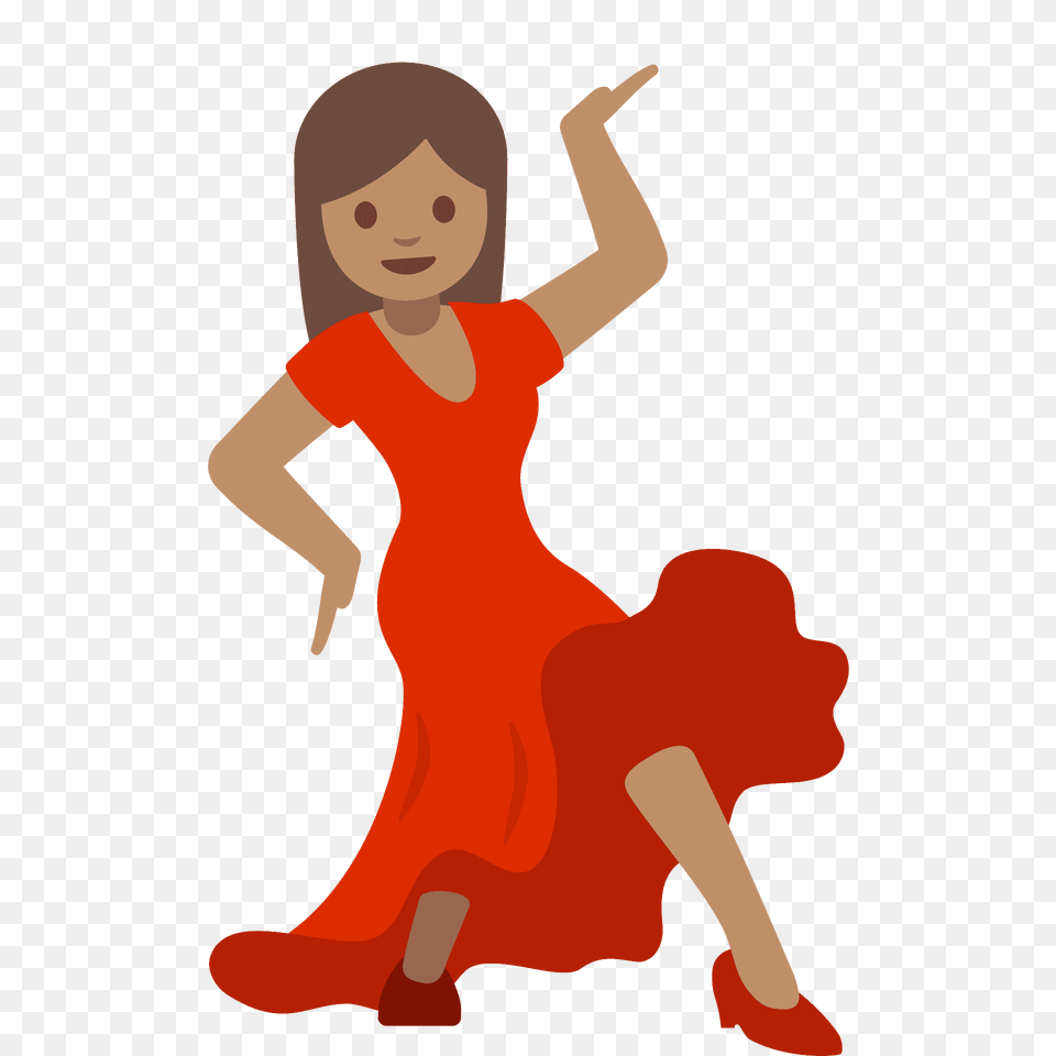 Woman Dancing Emoji Clipart, Clothing, Leisure Activities, Person, Dress Free Png Download