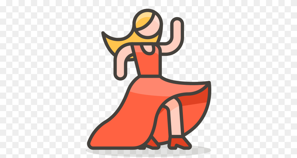 Woman Dancing Icon Of Vector Emoji, Clothing, Costume, Person, Dress Free Transparent Png