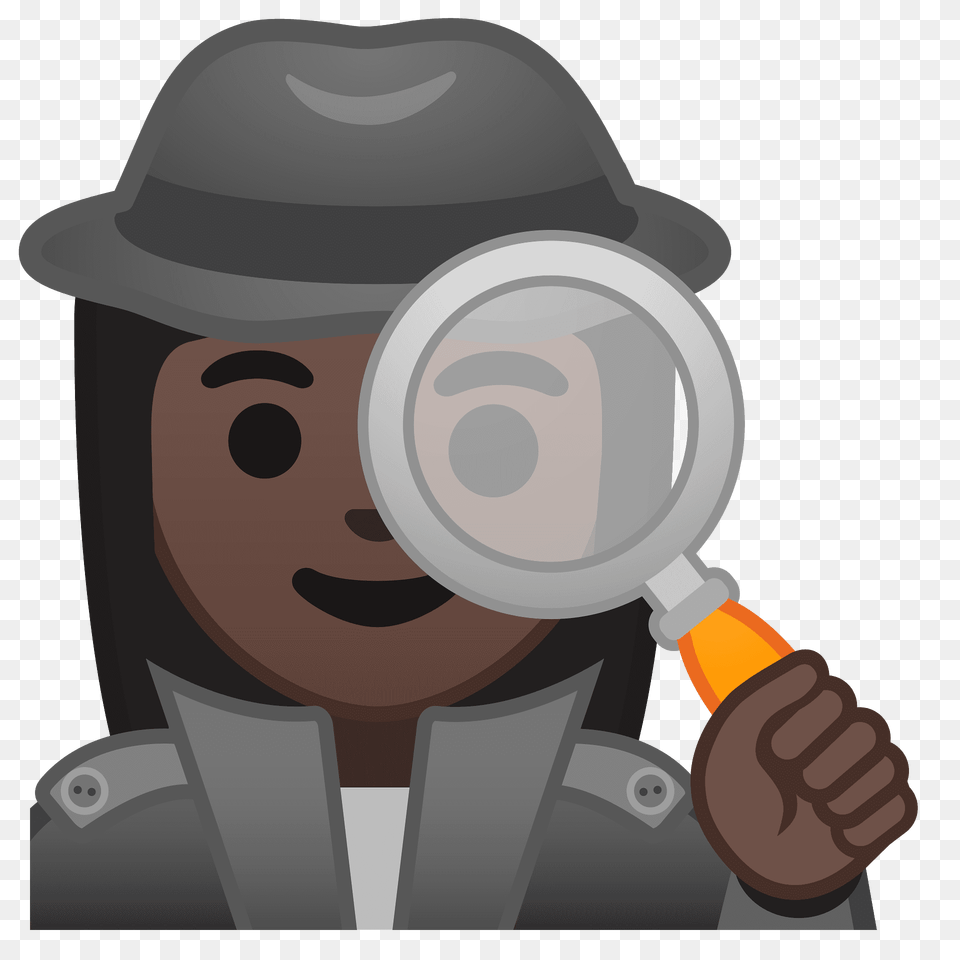 Woman Detective Emoji Clipart, Photography, Magnifying, Baby, Person Free Png