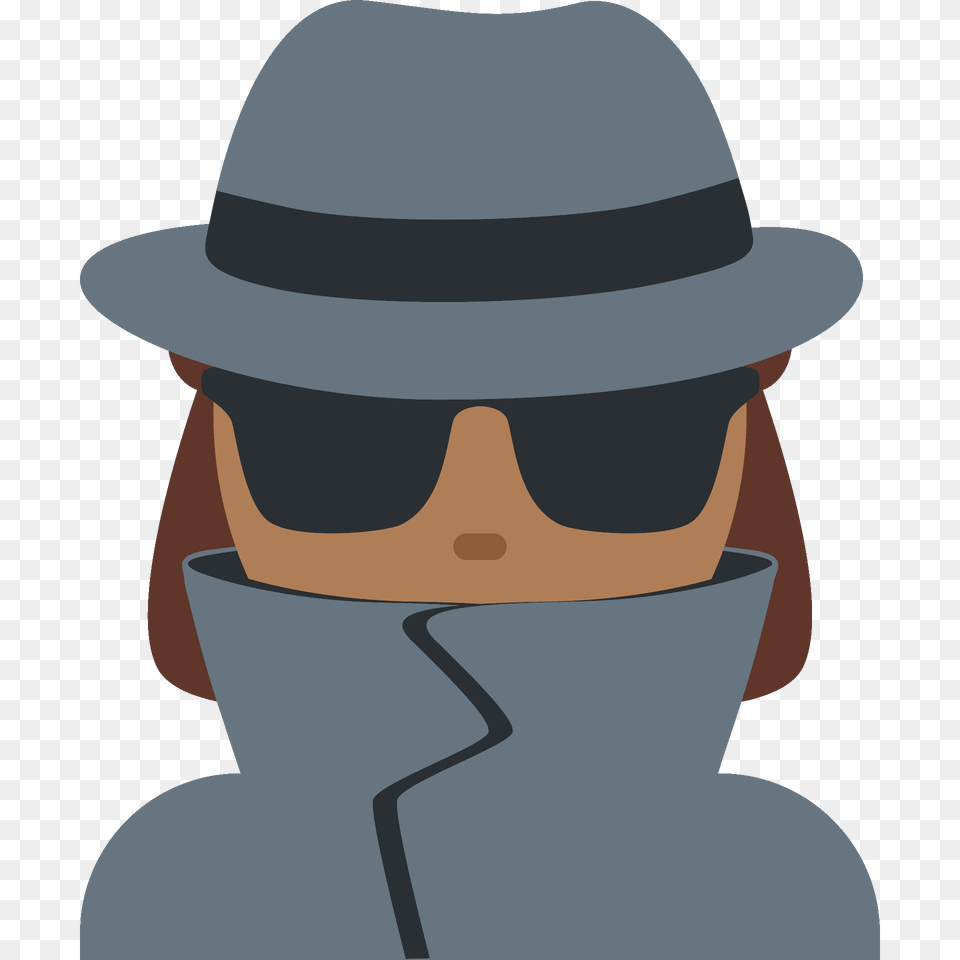 Woman Detective Emoji Clipart, Clothing, Hat, Photography, Sun Hat Free Png