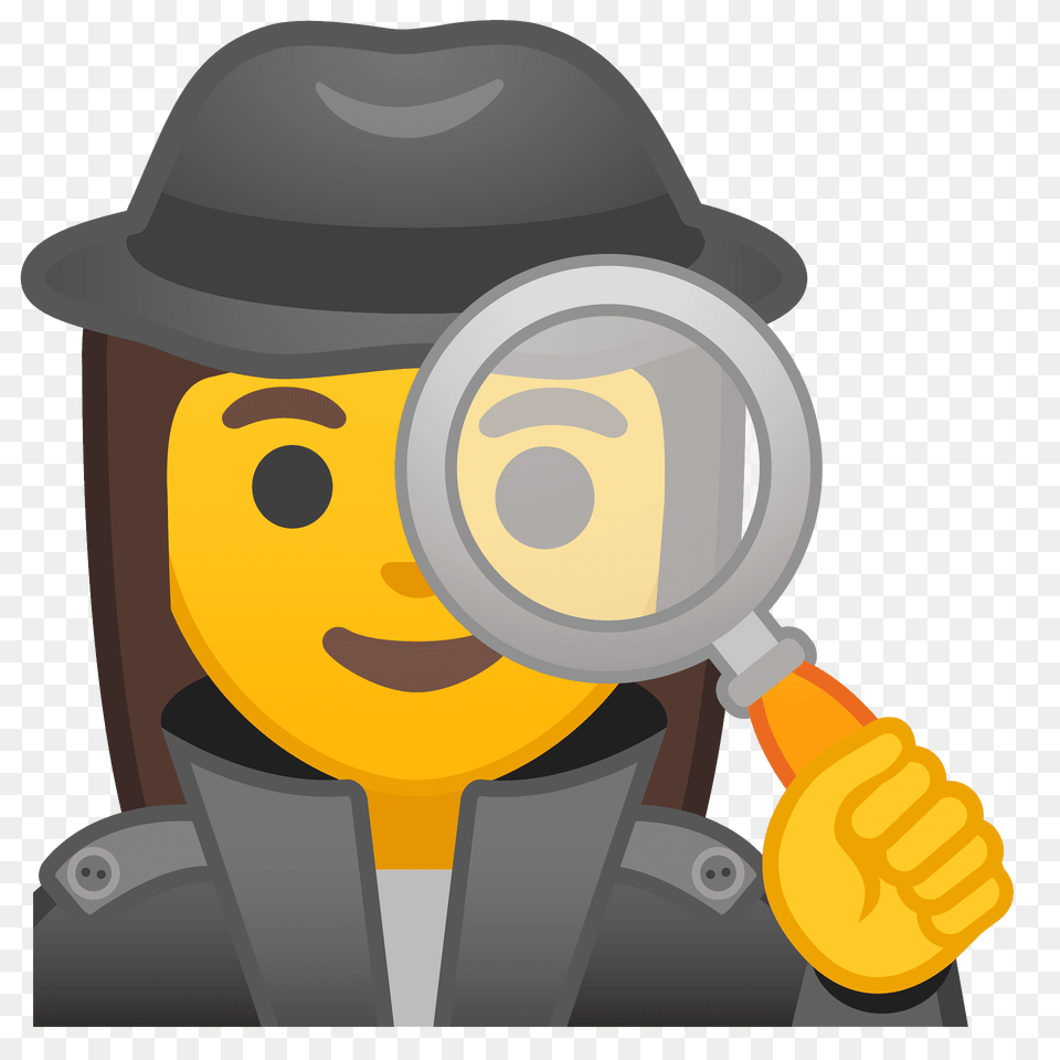 Woman Detective Emoji Clipart, Photography, Magnifying Png Image