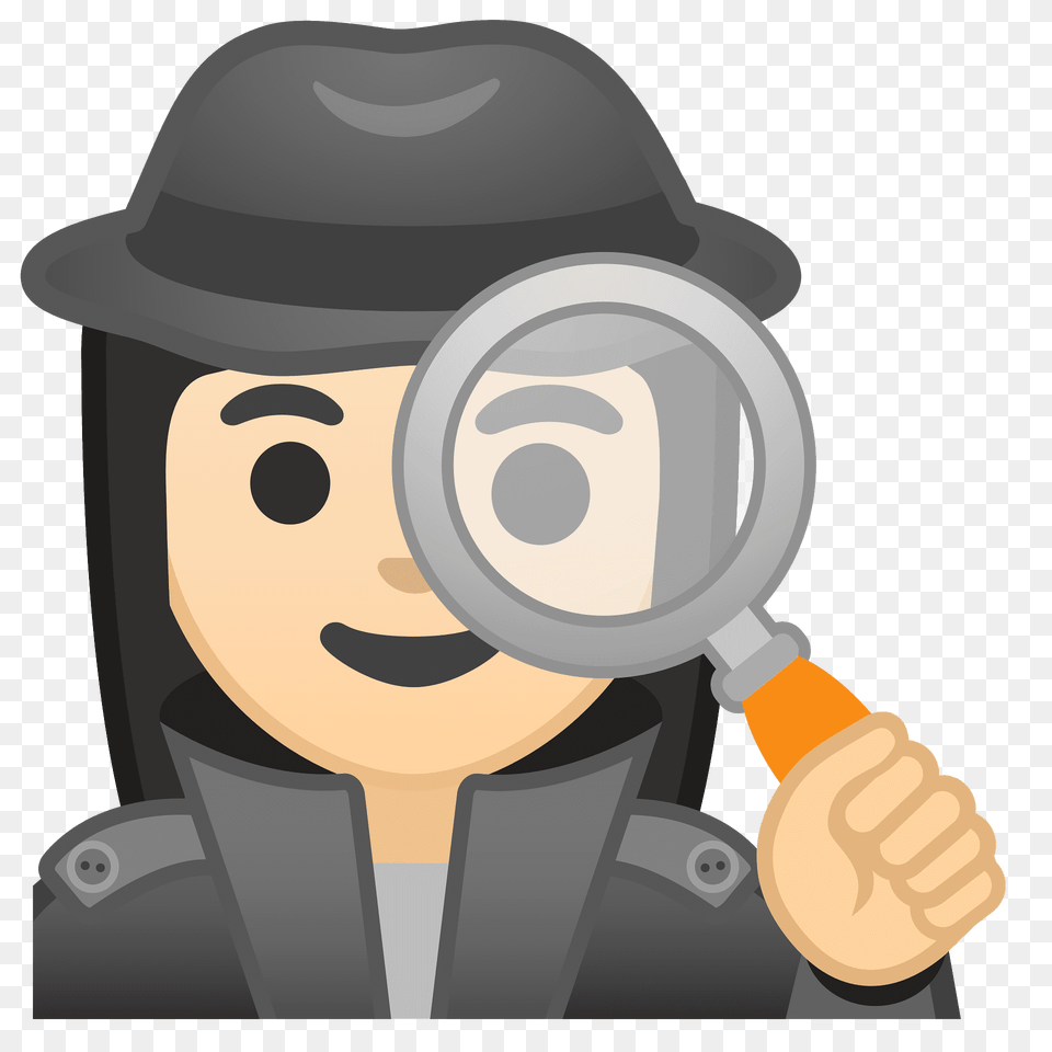 Woman Detective Emoji Clipart, Photography, Magnifying, Baby, Person Free Transparent Png