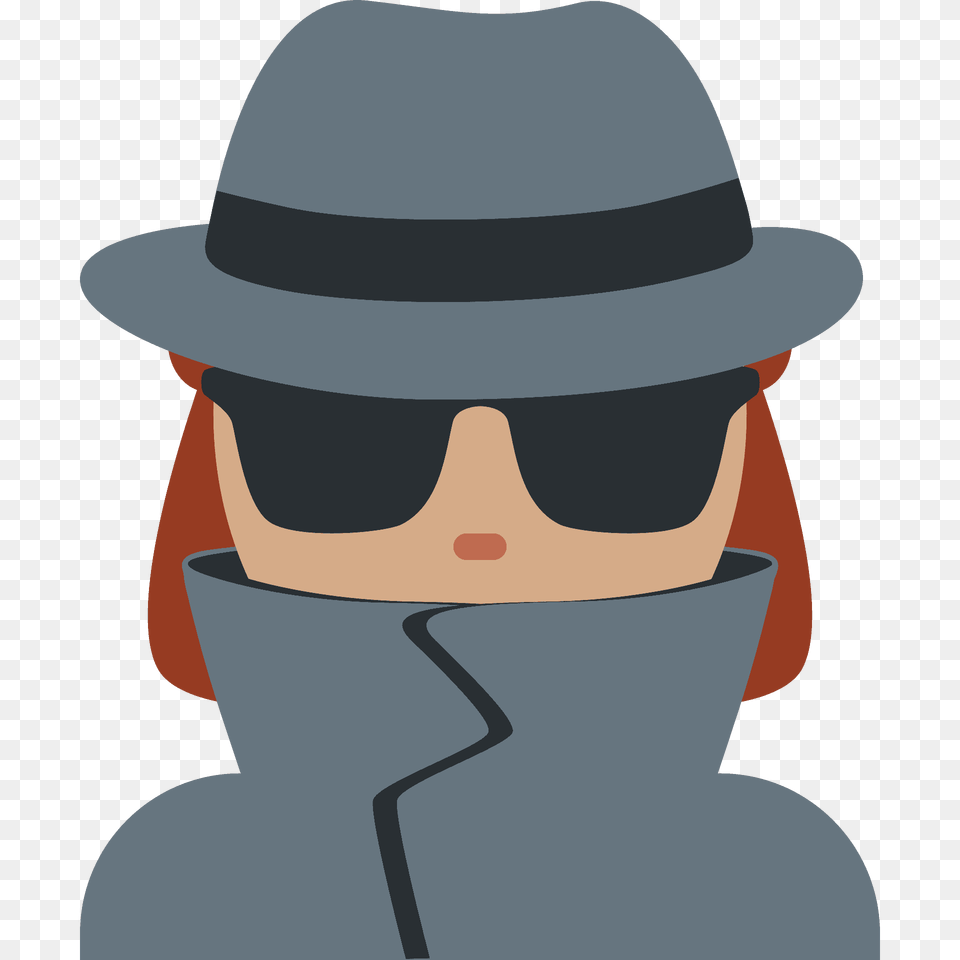 Woman Detective Emoji Clipart, Clothing, Sun Hat, Photography, Hat Free Png