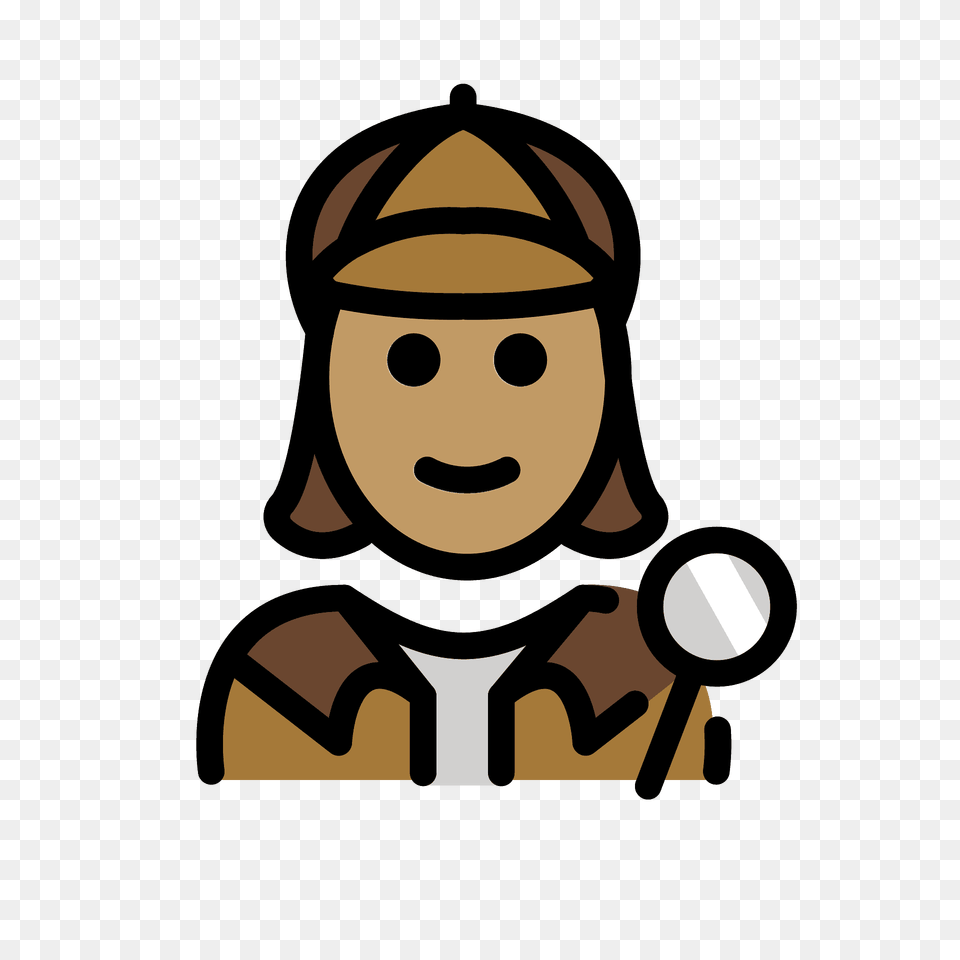 Woman Detective Emoji Clipart, People, Person, Face, Head Free Png