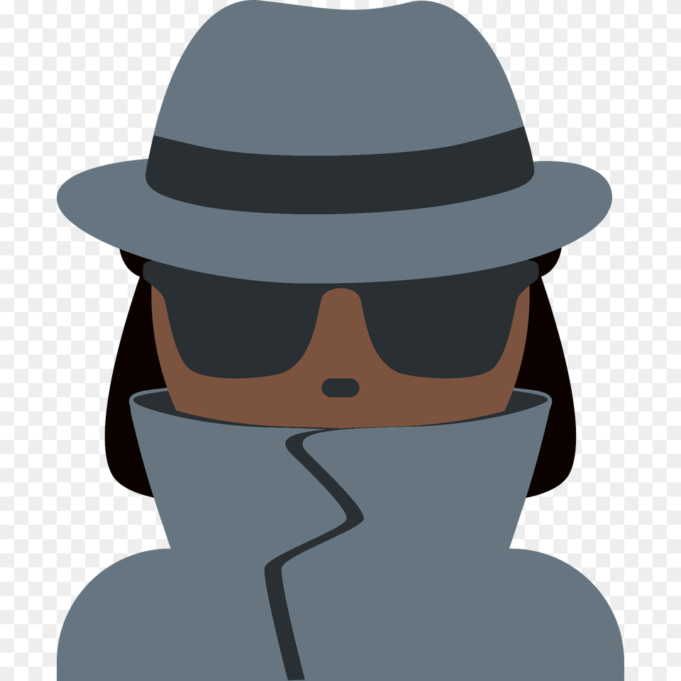 Woman Detective Emoji Clipart, Clothing, Hat, Sun Hat, Photography Png Image
