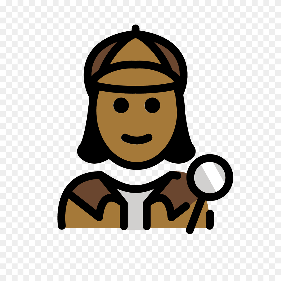 Woman Detective Emoji Clipart, People, Person, Face, Head Png Image