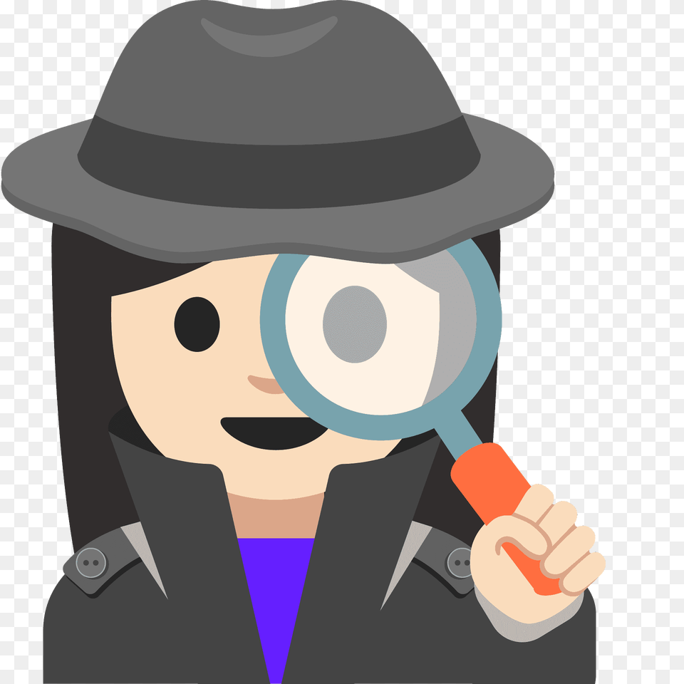 Woman Detective Emoji Clipart, Photography, Nature, Outdoors, Snow Png Image