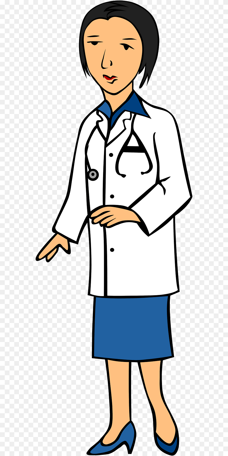 Woman Doctor Clipart, Clothing, Coat, Lab Coat, Boy Png Image