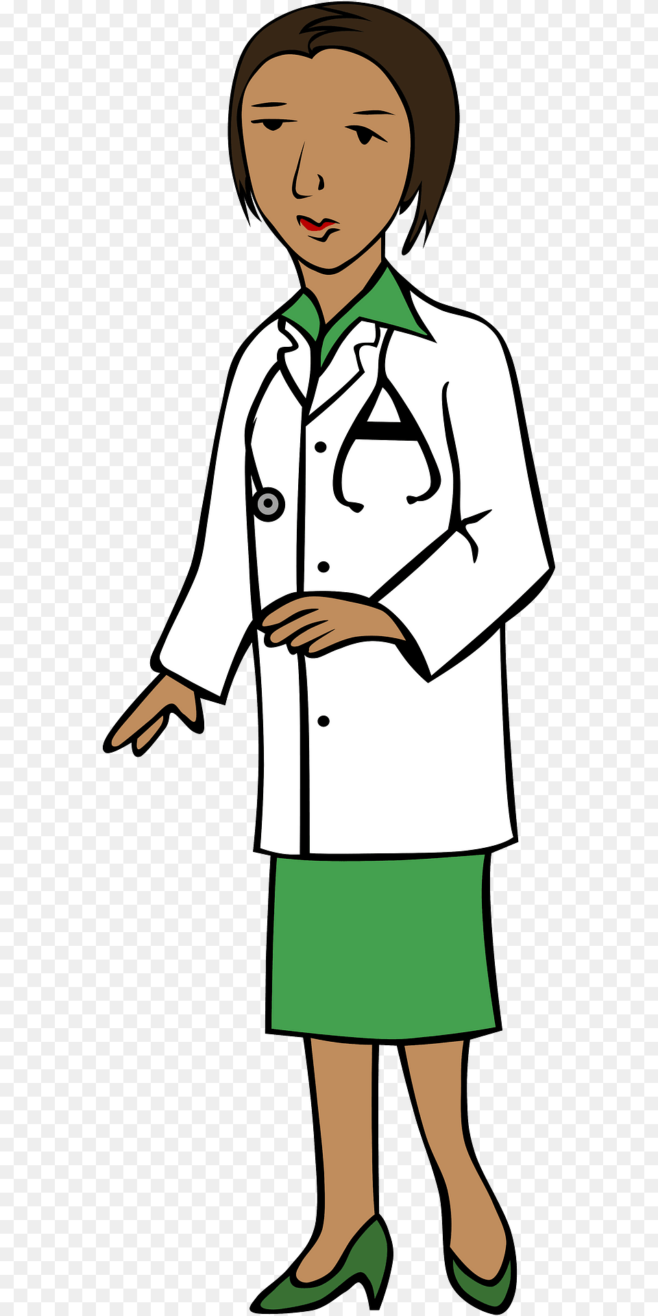 Woman Doctor Clipart, Clothing, Coat, Lab Coat, Boy Free Png