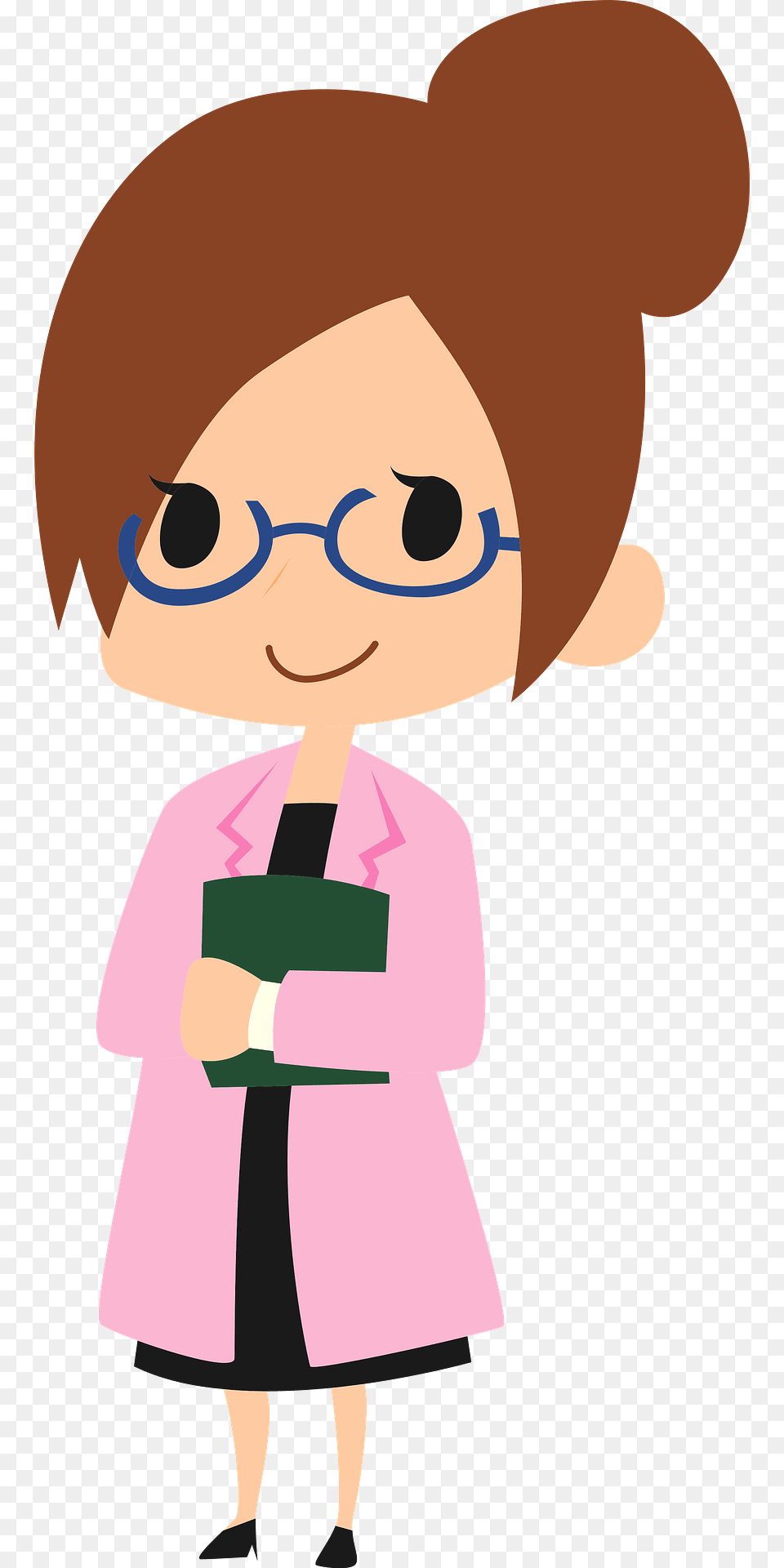 Woman Doctor Clipart, Clothing, Coat, Person, Cartoon Png Image