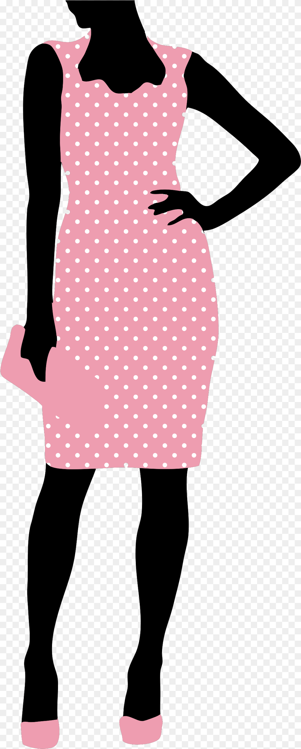 Woman Dress Clipart, Pattern, Polka Dot, Animal, Kangaroo Free Png Download