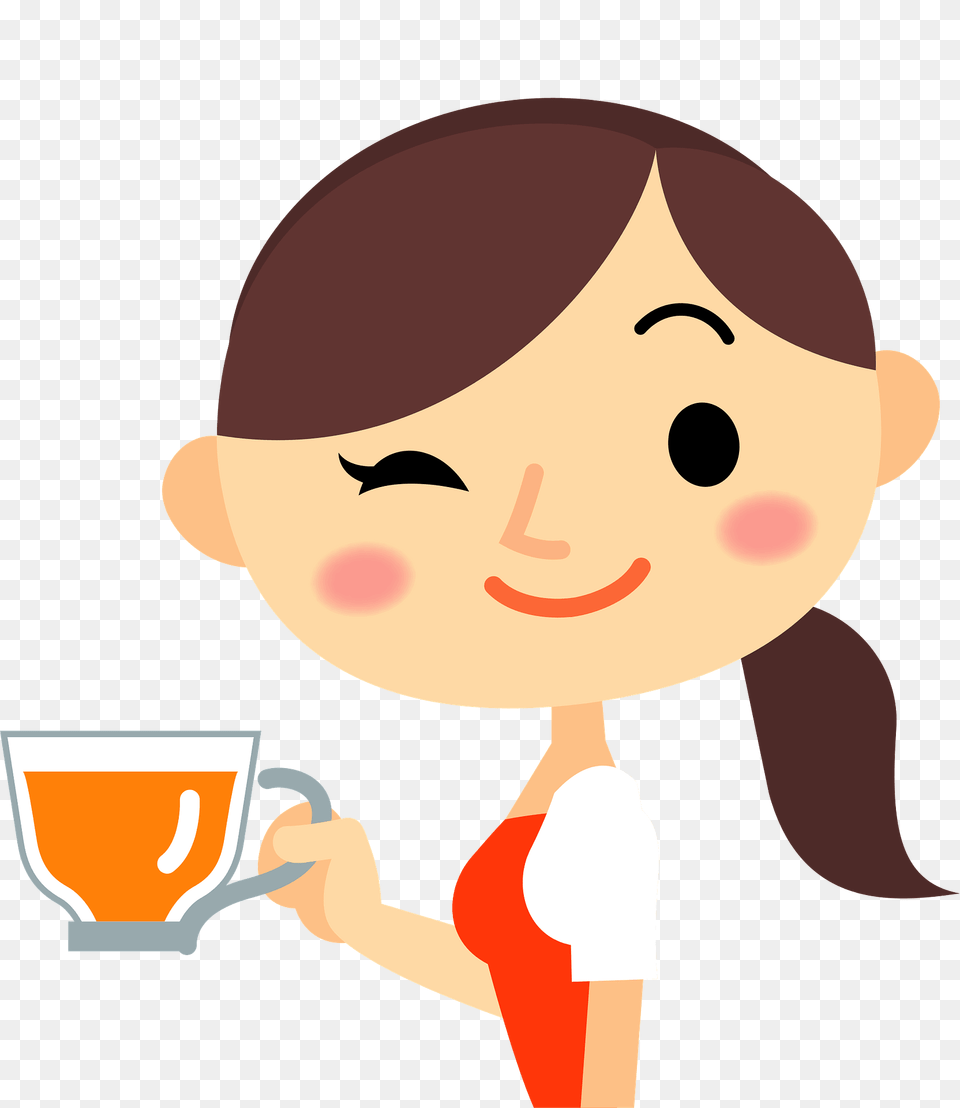 Woman Drinking Tea Clipart, Cutlery, Baby, Person, Ice Cream Free Transparent Png