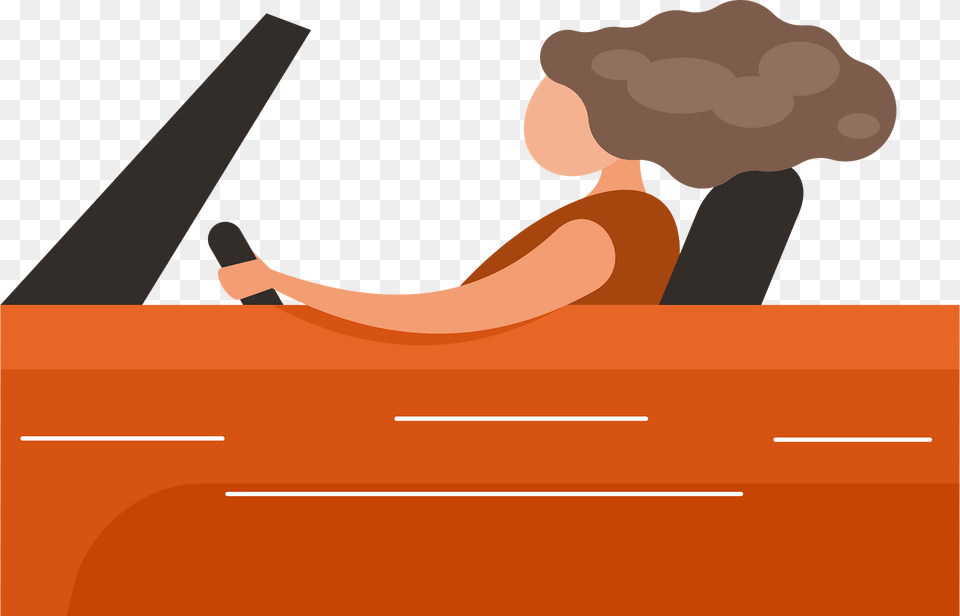 Woman Driving Car Clipart Free Transparent Png