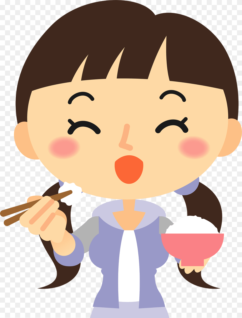 Woman Eating Rice Clipart, Cutlery, Baby, Person, Fork Png Image