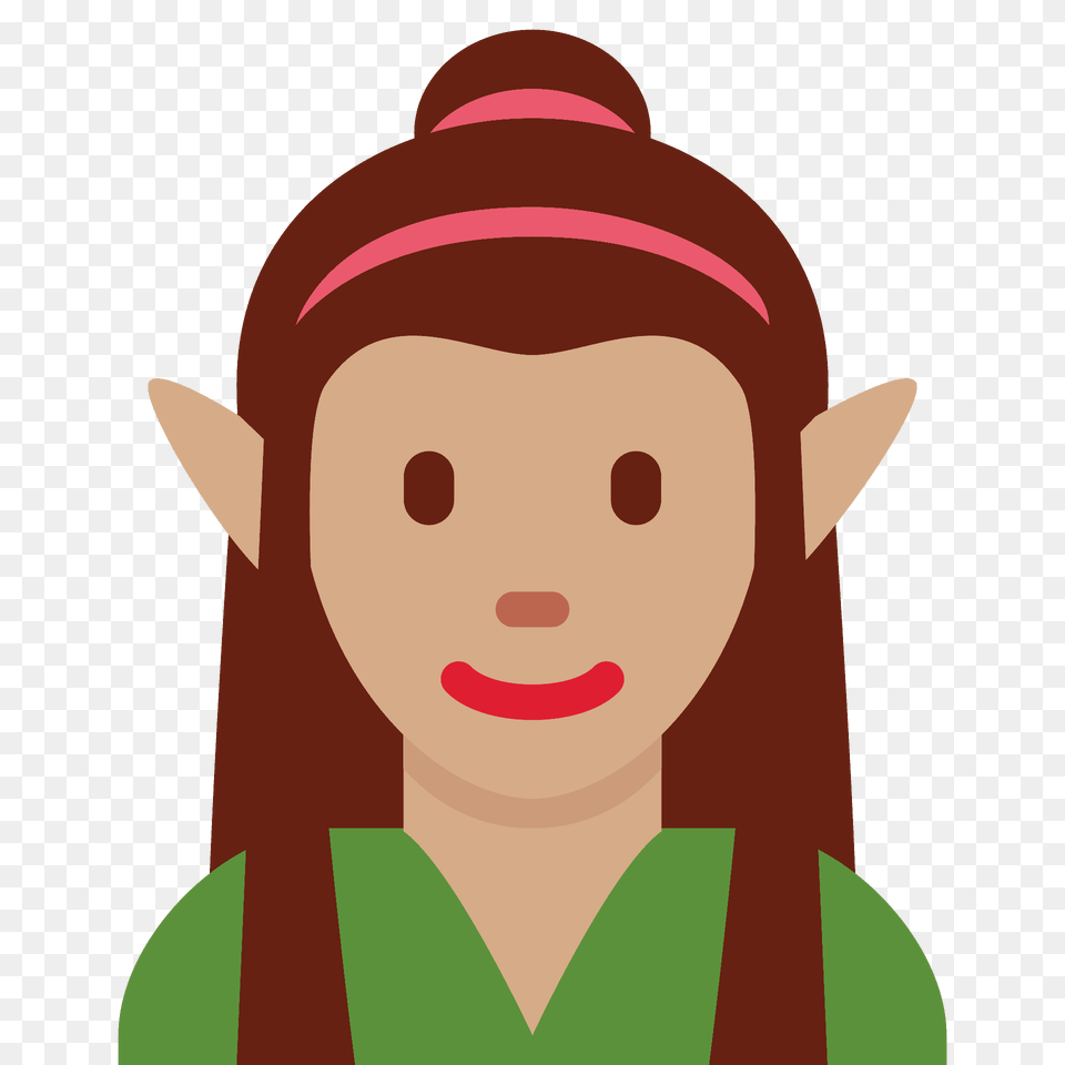 Woman Elf Emoji Clipart, Bag, Photography, Baby, Person Free Png Download