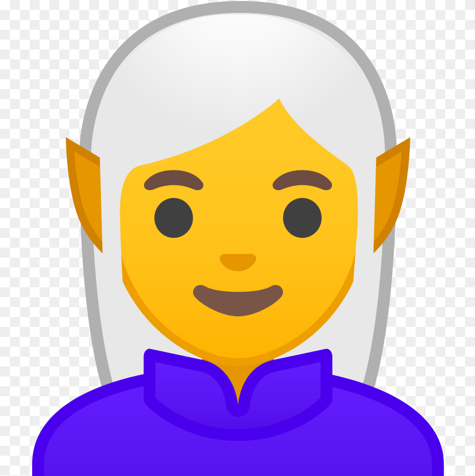 Woman Elf Icon Google Elf Emoji, Face, Head, Person, Photography Png