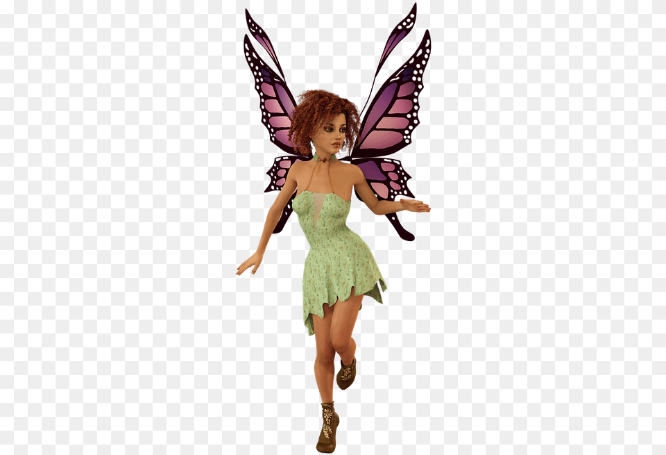 Woman Elf Wing Fee Fairytale Beautiful Figure Stockxchng, Clothing, Dress, Evening Dress, Formal Wear Png Image