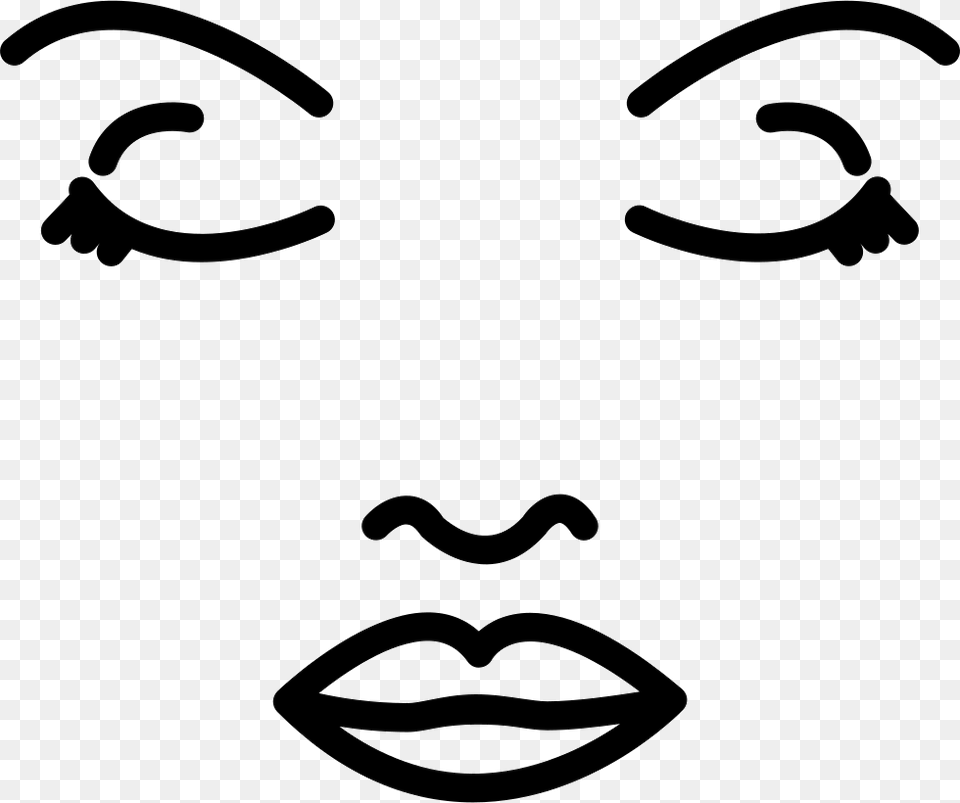 Woman Face Icon, Stencil, Person, Head, Silhouette Free Transparent Png