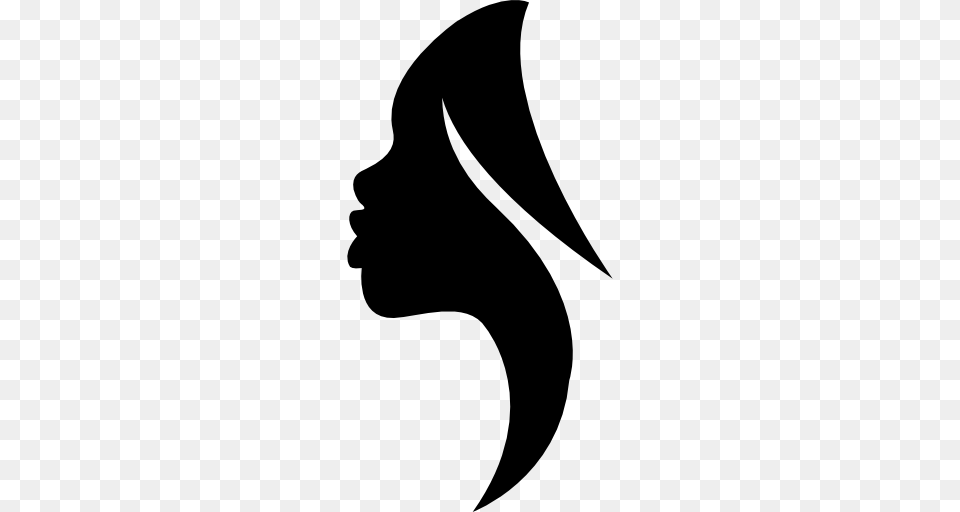 Woman Face Silhouette, Stencil, Animal, Fish, Sea Life Free Png Download