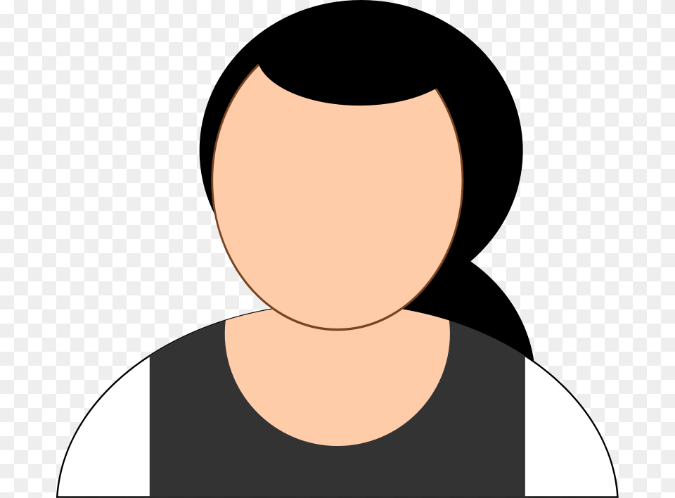 Woman Faceless Head Clipart, Face, Person Free Png