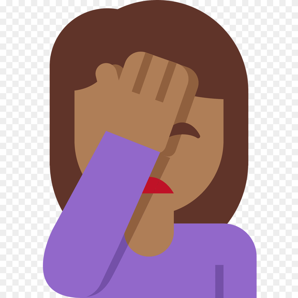 Woman Facepalming Emoji Clipart, Body Part, Face, Head, Neck Free Png