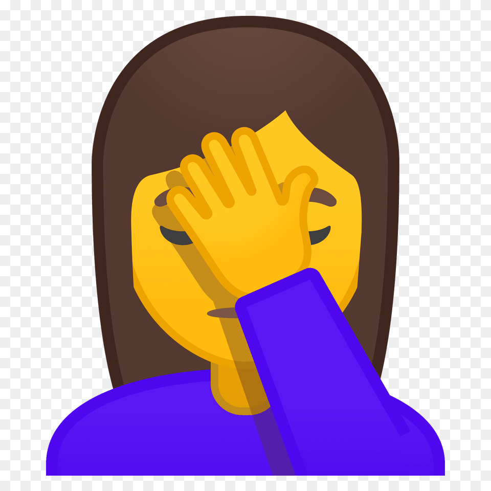 Woman Facepalming Emoji Clipart, Body Part, Hand, Person, Cleaning Free Transparent Png
