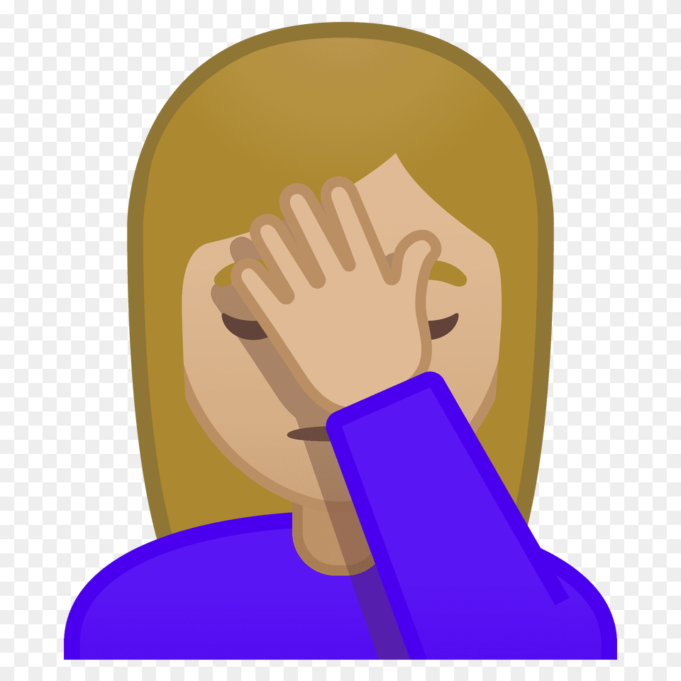 Woman Facepalming Emoji Clipart, Body Part, Hand, Person, Face Free Transparent Png