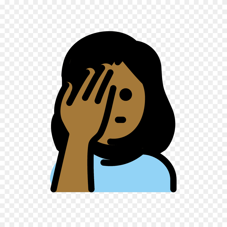 Woman Facepalming Emoji Clipart, Body Part, Hand, Person, Animal Png