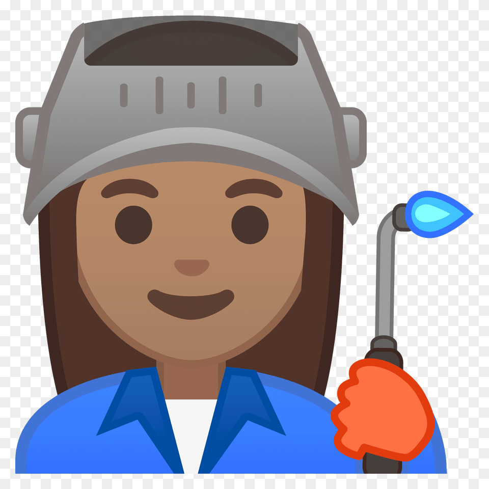 Woman Factory Worker Emoji Clipart, Cap, Clothing, Hat, Person Png Image