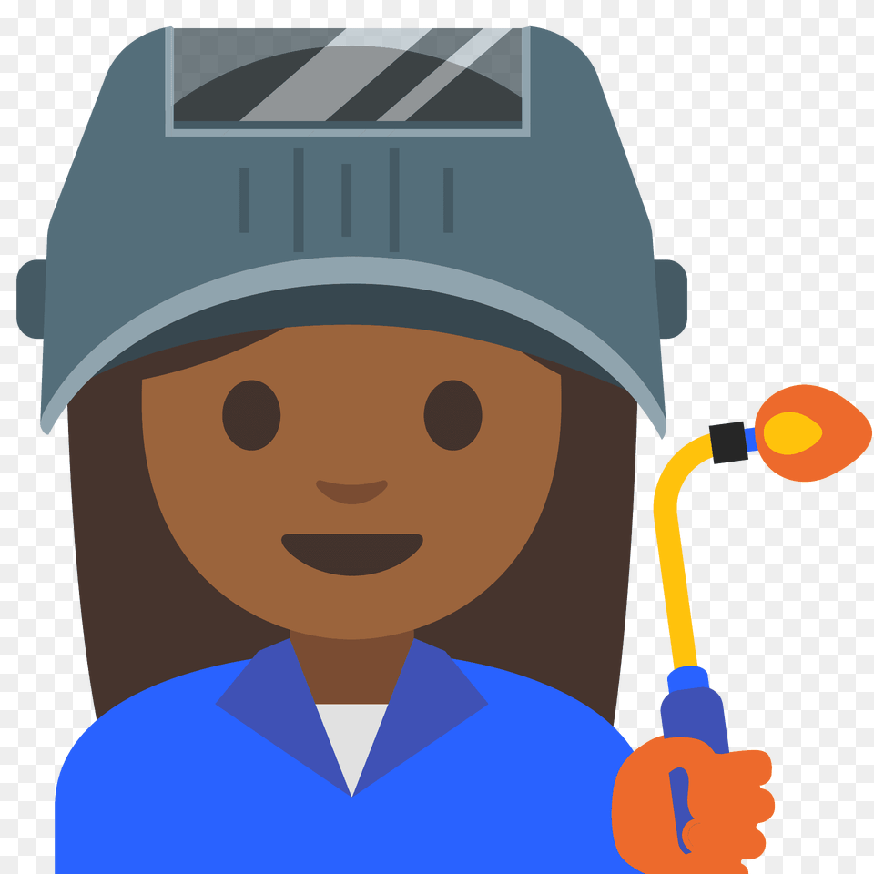 Woman Factory Worker Emoji Clipart, Cap, Clothing, Person, Hat Png Image