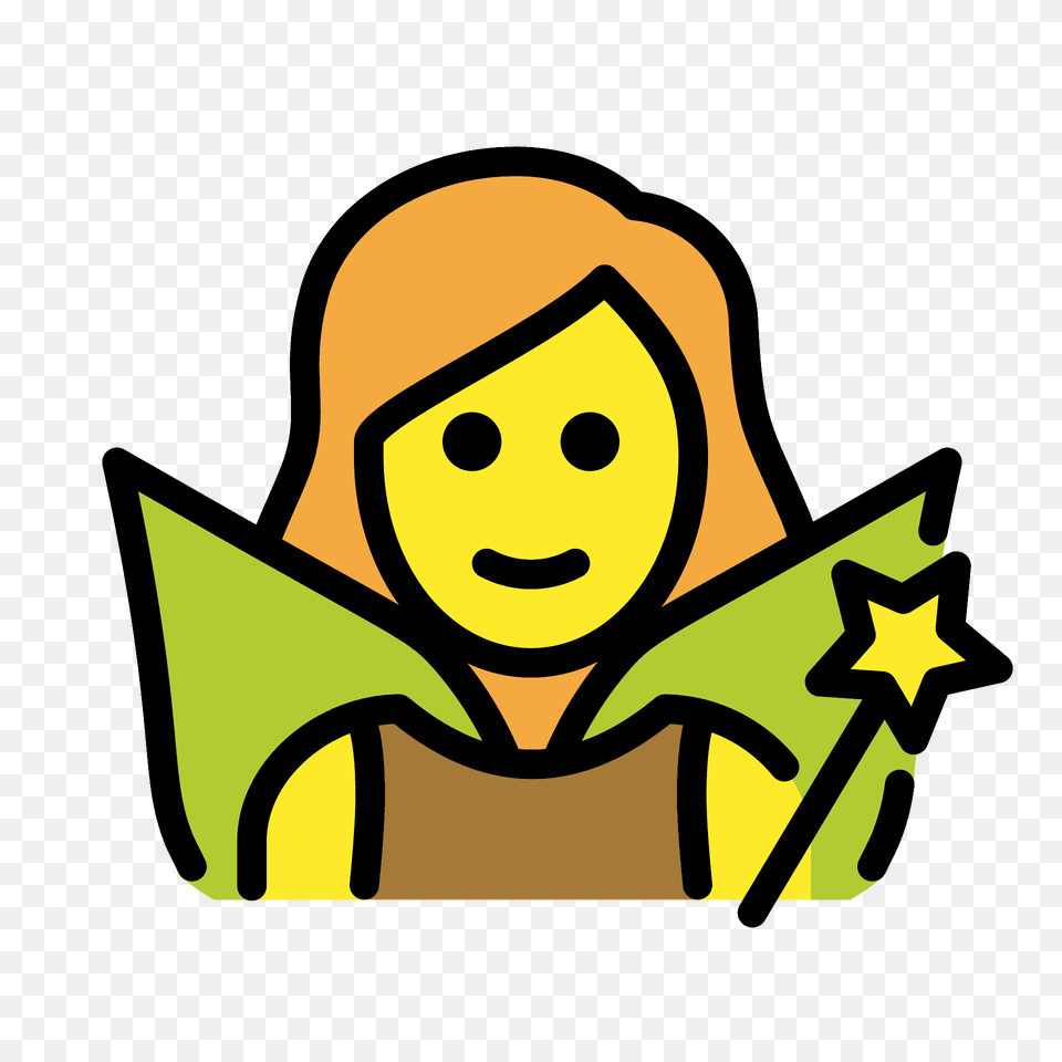 Woman Fairy Emoji Clipart, Person, Reading, Symbol Png Image