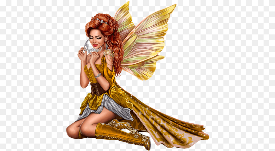Woman Fairy Girl Femme Female Wings Fantasy Woman, Adult, Person, Angel, Face Png